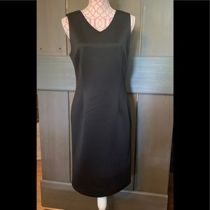Tahari Black midi dress